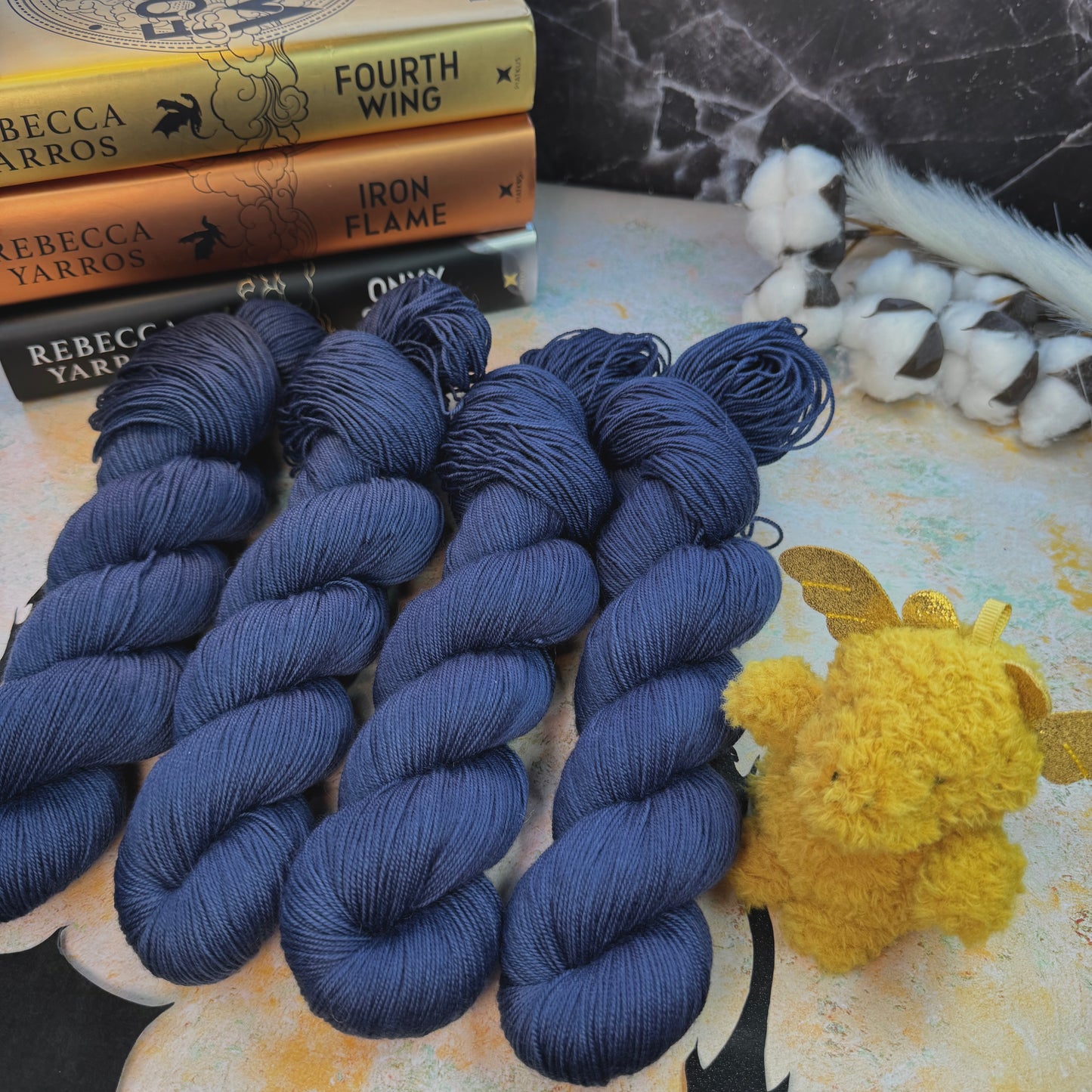 Blue Daggertail tonal - Fourth Wing - Hand Dyed Yarn - DYED TO ORDER - 6-8 Weeks - NEW