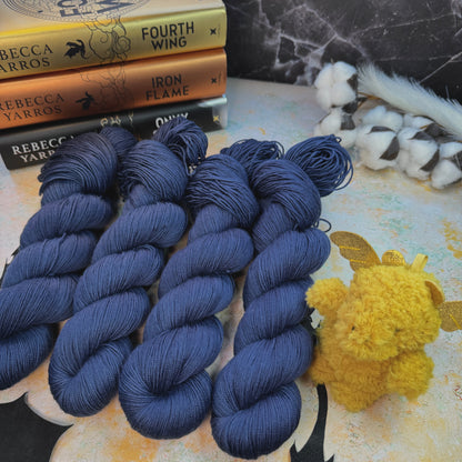 Blue Daggertail tonal - Fourth Wing - Hand Dyed Yarn - DYED TO ORDER - 6-8 Weeks - NEW