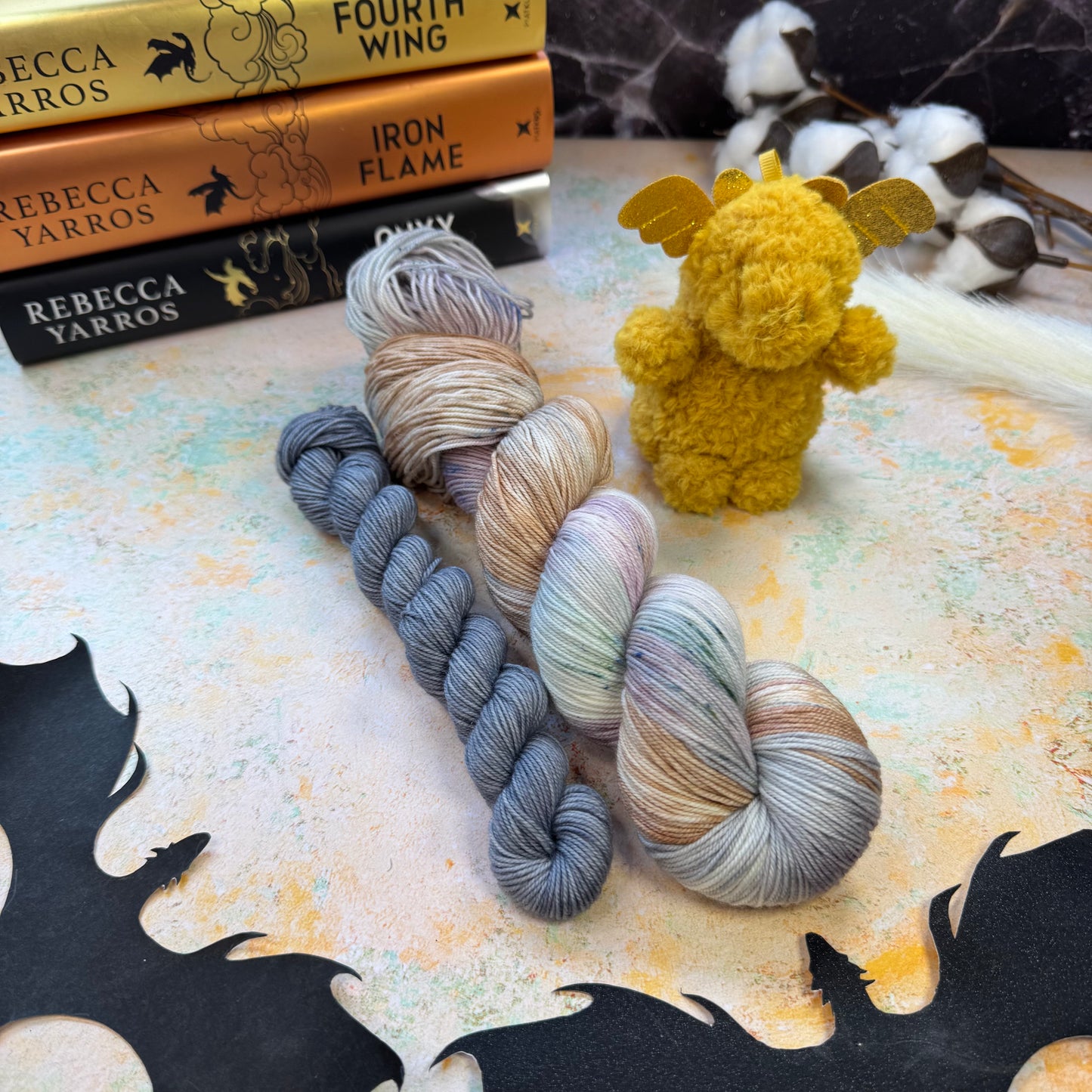 Violet Sorrengail - Fourth Wing - Hand Dyed Yarn - DYED TO ORDER - 6-8 Weeks - NEW