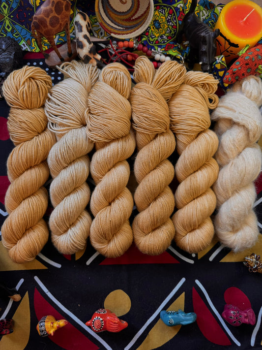 Timon - Lion King - Hand Dyed Yarn - DYED TO ORDER - 6-8 Weeks - NEW