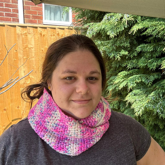 Pink Unicorn Double Cowl - Crochet - SAMPLE SALE