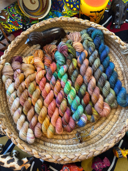 Lion King Mini Skeins - Lion King - Hand Dyed Yarn - DYED TO ORDER - 6-8 Weeks - NEW