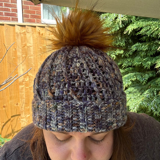 Blue Whirl Hat - Crochet - SAMPLE SALE