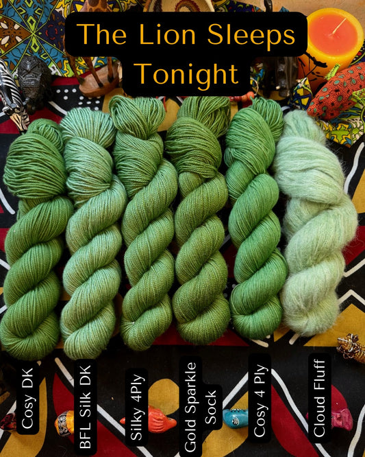 The Lion Sleeps Tonight - Lion King - Hand Dyed Yarn - DYED TO ORDER - 6-8 Weeks - NEW