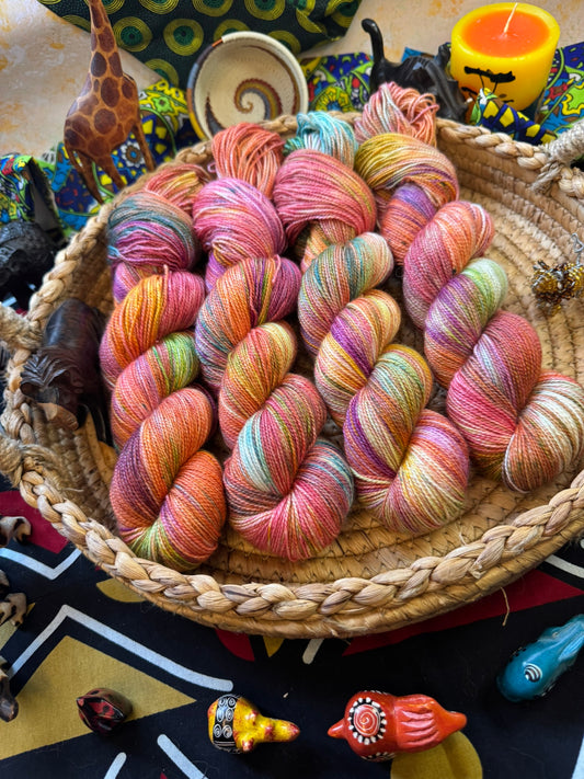 I Just Can't Wait to be King - Aran - Lion King - Hand Dyed Yarn - NEW