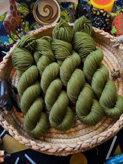 Slimy, yet Satisfying - Lion King - Hand Dyed Yarn - DYED TO ORDER - 6-8 Weeks - NEW