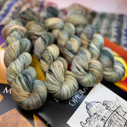 Hamilton - Gold Sparkle Sock - Musicals Collection - Hand Dyed Yarn