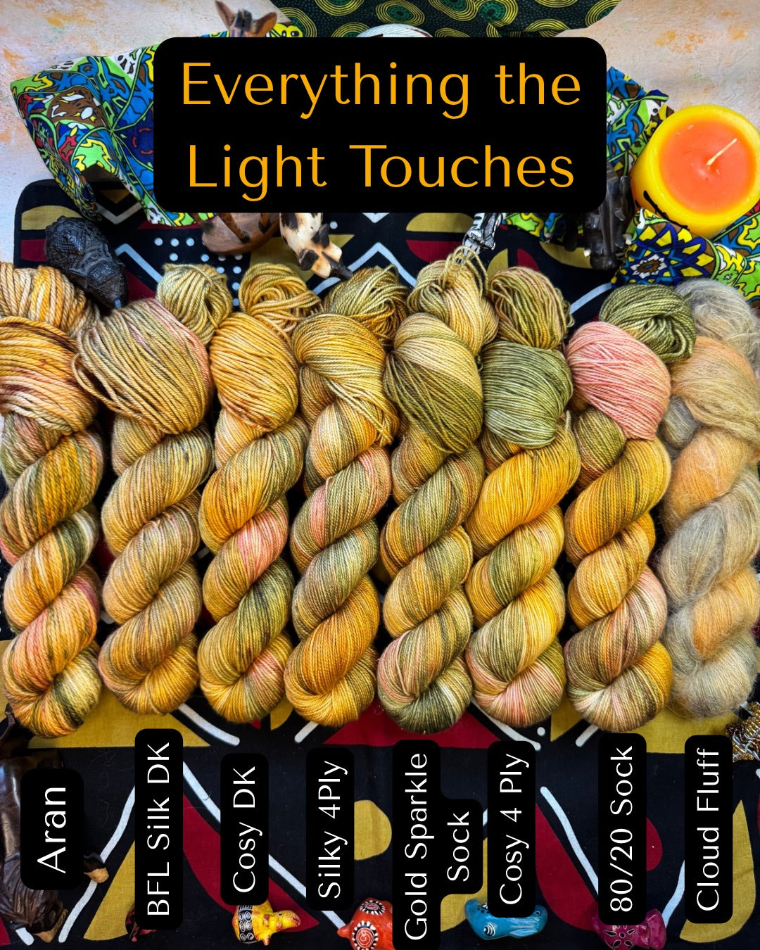 Everything the Light Touches - Lion King - Hand Dyed Yarn - DYED TO ORDER - 6-8 Weeks - NEW