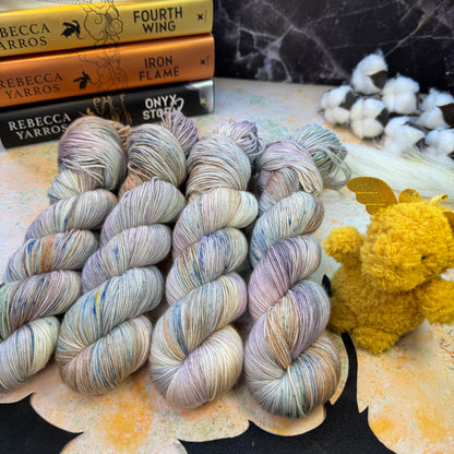 Violet Sorrengail - Fourth Wing - Hand Dyed Yarn - DYED TO ORDER - 6-8 Weeks - NEW