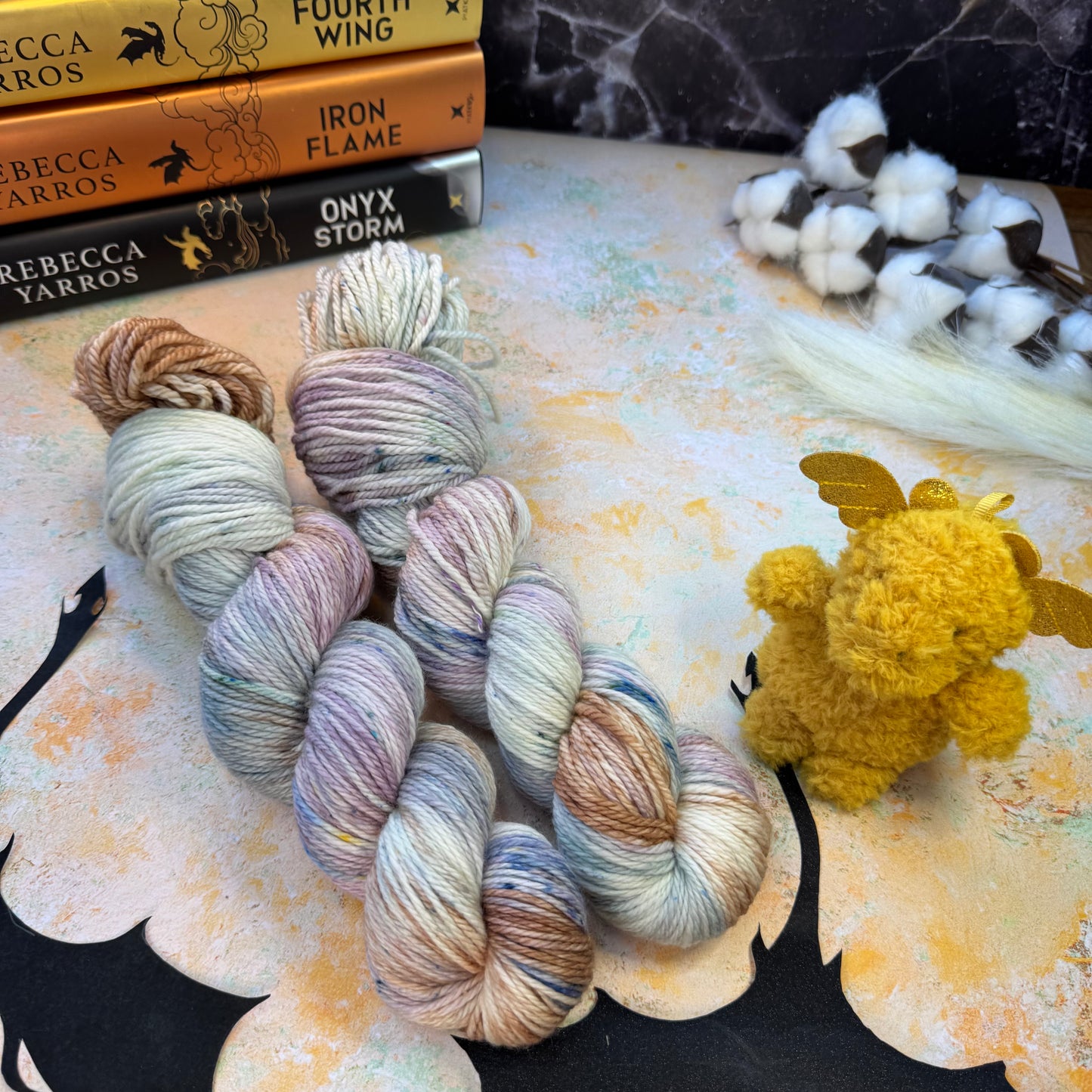 Violet Sorrengail - Fourth Wing - Hand Dyed Yarn - DYED TO ORDER - 6-8 Weeks - NEW