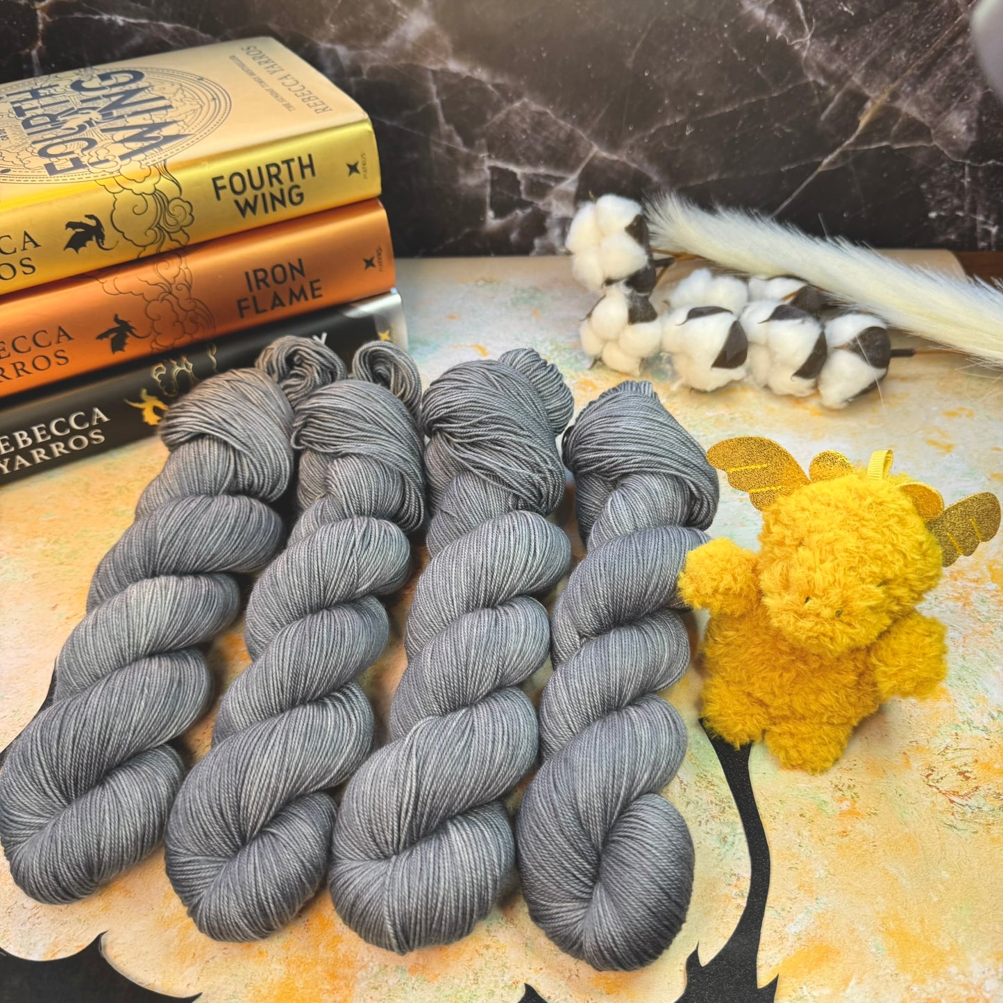 Basgaith War College tonal - Fourth Wing - Hand Dyed Yarn - DYED TO ORDER - 6-8 Weeks - NEW