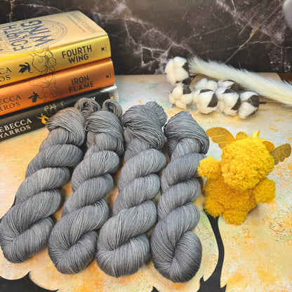 Basgaith War College tonal - Fourth Wing - Hand Dyed Yarn - DYED TO ORDER - 6-8 Weeks - NEW