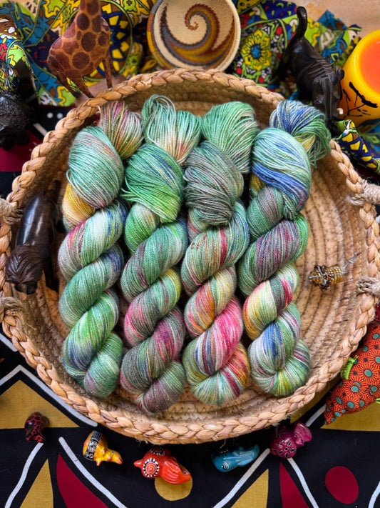 Tastes Like Chicken - Aran - Lion King - Hand Dyed Yarn - NEW