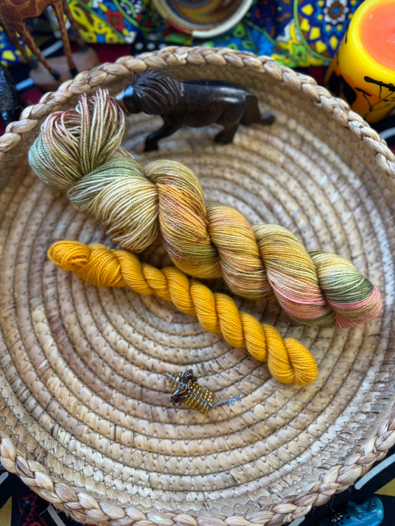 Everything the Light Touches - Lion King - Hand Dyed Yarn - DYED TO ORDER - 6-8 Weeks - NEW