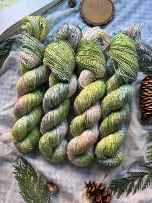 Piglet - Alpaca Fluff DK - Winnie the Pooh - hand dyed yarn - Ready to Ship - NEW