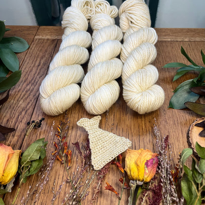The Bride - Cosy 4 Ply - Hand Dyed Yarn