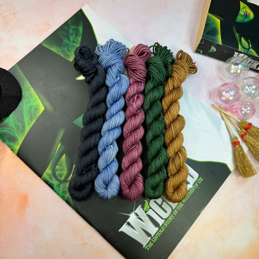 Wicked Tonals Musicals Collection Cosy DK Mini skeins x 5 - Hand Dyed Yarn