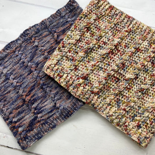 Swings Both Ways Crochet or Knit Cable Cowl Pattern - Intermediate