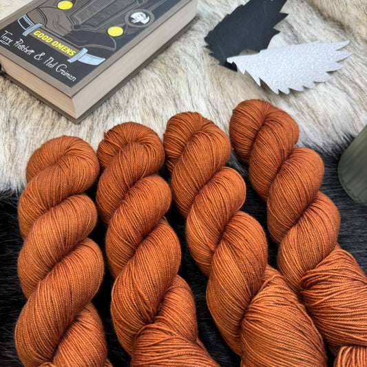 Saunter Vaguely Downwards Tonal - The Good Omens Collection - Hand Dyed Yarn - Dyed to Order (6 weeks) - NEW