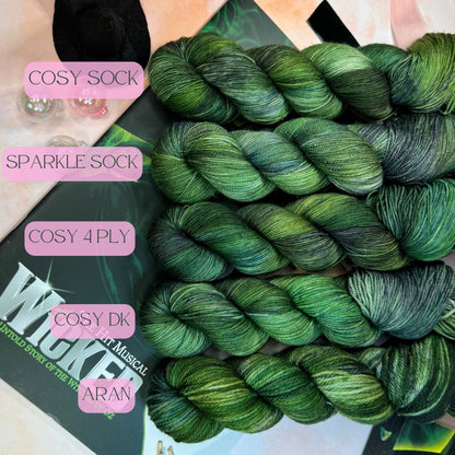 Elphaba - Cosy DK - Wicked Musicals Collection - Hand Dyed Yarn