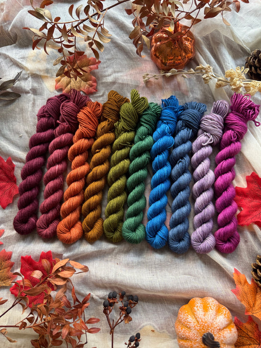 Tonal Mini Skeins - Gilmore Girls - DYED TO ORDER - NEW