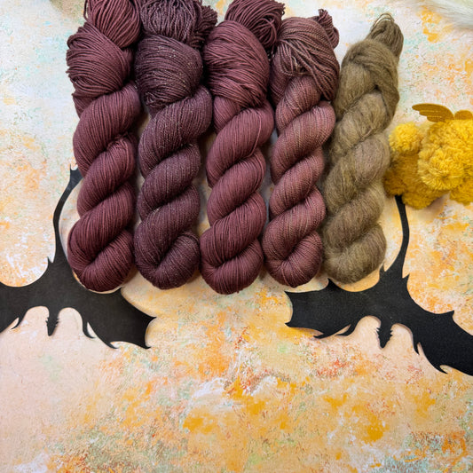Brown Scorpiontail tonal - Fourth Wing - Hand Dyed Yarn - DYED TO ORDER - 6-8 Weeks - NEW