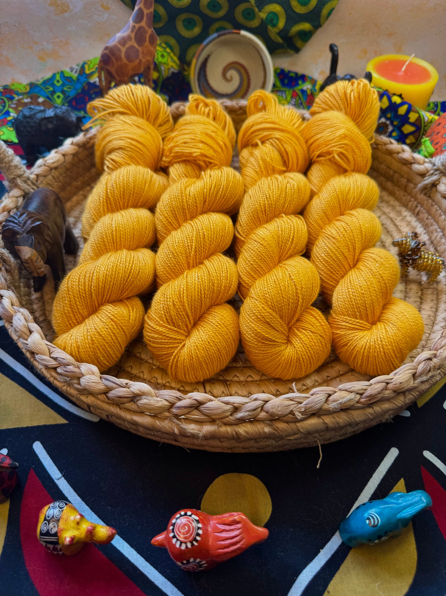 Mr Banana Beak! - Lion King - Hand Dyed Yarn - DYED TO ORDER - 6-8 Weeks - NEW