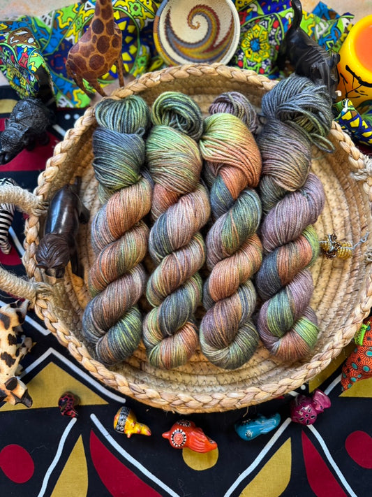 He'd Make a Very Handsome Throw Rug - BFL Silk DK - Lion King - Hand Dyed Yarn - NEW