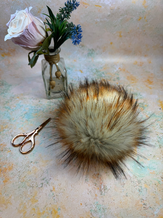 Stevie - handmade faux fur pom pom - NEW