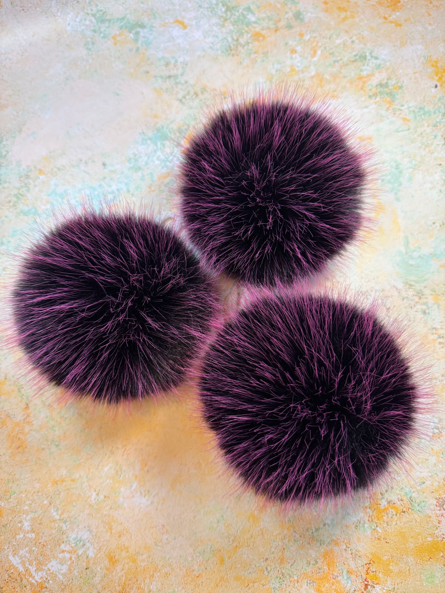 Good Witch handmade faux fur pom pom - NEW