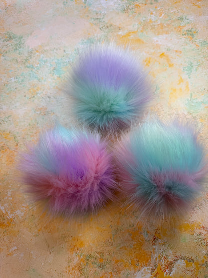 Sweet Pea handmade faux fur pom pom - NEW