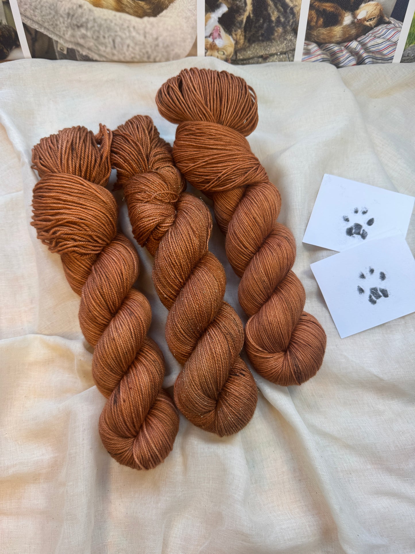 Ginger Ninja - Cats collection - Hand Dyed Yarn - Dyed to Order delivery pre Christmas - NEW