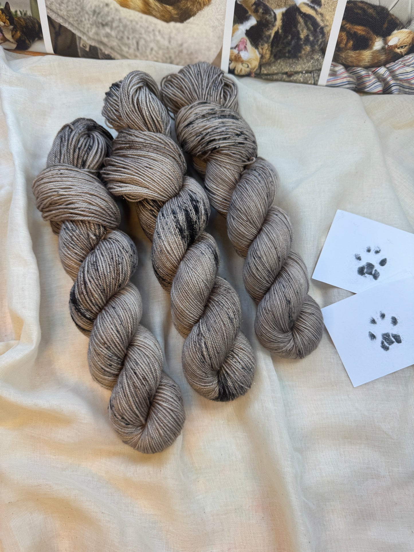 Tabby - Cats collection - Hand Dyed Yarn - Dyed to Order delivery pre Christmas - NEW
