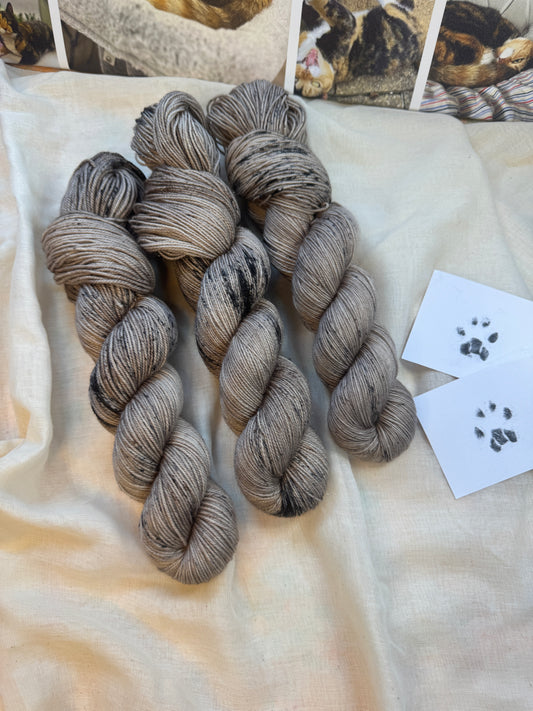 Tabby - Cats collection - Hand Dyed Yarn - Dyed to Order delivery pre Christmas - NEW