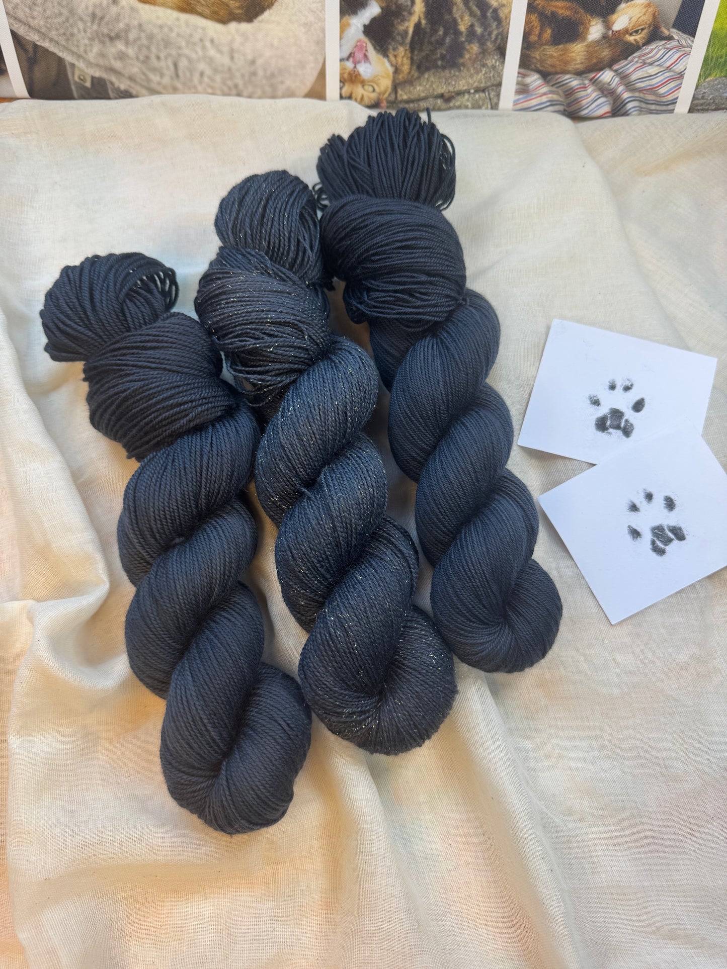 The Void - Cats collection - Hand Dyed Yarn - Dyed to Order delivery pre Christmas - NEW