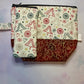Christmas Tree hand made cotton Project Bag with magnetic accessories case