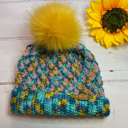 Diamond in the Rough Crochet Hat Pattern - Intermediate